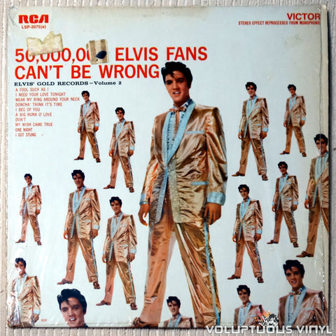 Elvis Presley – 50,000,000 Elvis Fans Can't Be Wrong (Elvis' Gold Records, Vol. 2) (1968 & 1976) Stereo