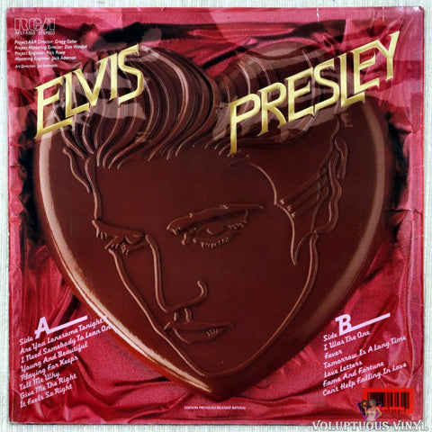 Elvis Presley ‎– A Valentine Gift For You vinyl record back cover