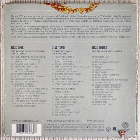 Elvis Presley ‎– Elvis At Stax CD back cover