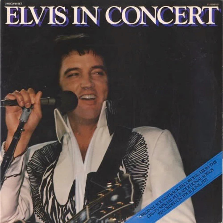 Elvis Presley ‎– Elvis In Concert vinyl record front cover