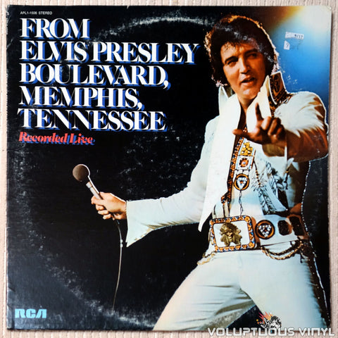 Elvis Presley ‎– From Elvis Presley Boulevard, Memphis, Tennessee vinyl record front cover