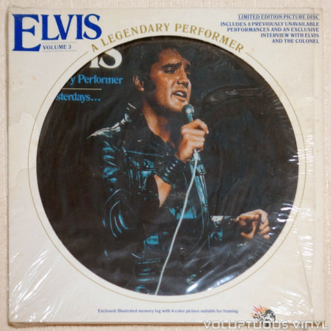 Elvis Presley ‎– A Legendary Performer - Volume 3 - Vinyl Record - Front Cover