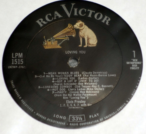Elvis Presley ‎Loving You vinyl record