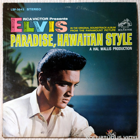 Elvis Presley ‎– Paradise, Hawaiian Style vinyl record front cover