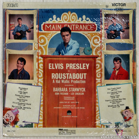 Elvis Presley ‎– Roustabout vinyl record back cover