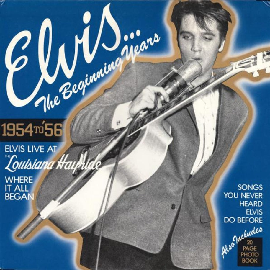 Elvis Presley ‎– The Beginning Years, 1954 To '56 vinyl record front cover