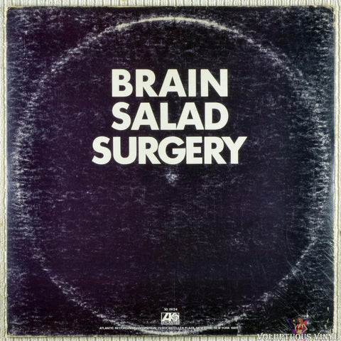 Emerson, Lake & Palmer ‎– Brain Salad Surgery vinyl record back cover