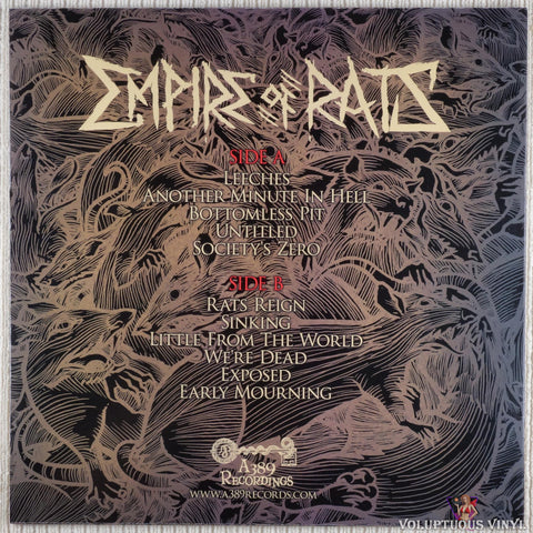Empire Of Rats ‎– Empire Of Rats vinyl record back cover
