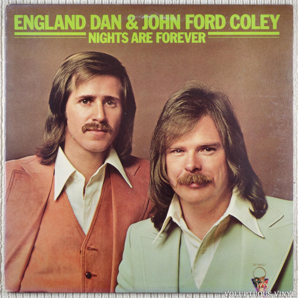 England Dan & John Ford Coley – Nights Are Forever vinyl record front cover
