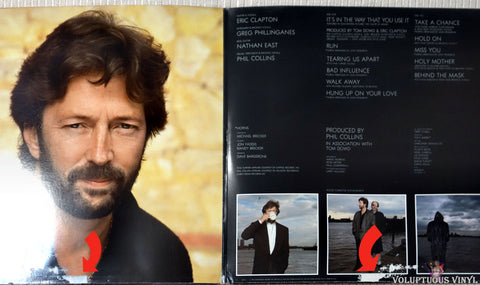 Eric Clapton ‎– August vinyl record inside cover