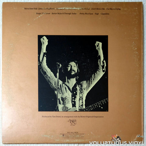 Eric Clapton ‎– There's One In Every Crowd vinyl record back cover