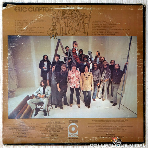 Eric Clapton ‎– Eric Clapton vinyl record back cover