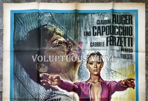 Escalation - 1968 Italian 2F - Claudine Auger Unzipped Jumper poster top half