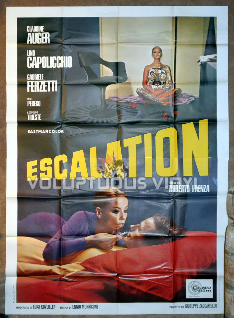 Escalation Original 1968 Italian 4F Movie Poster With Claudine Auger