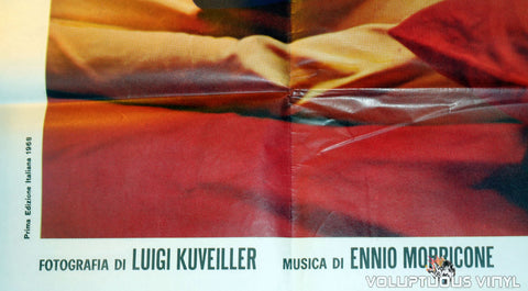 Bottom Left Corner of Escalation Original 1968 Italian 4F Movie Poster With Claudine Auger