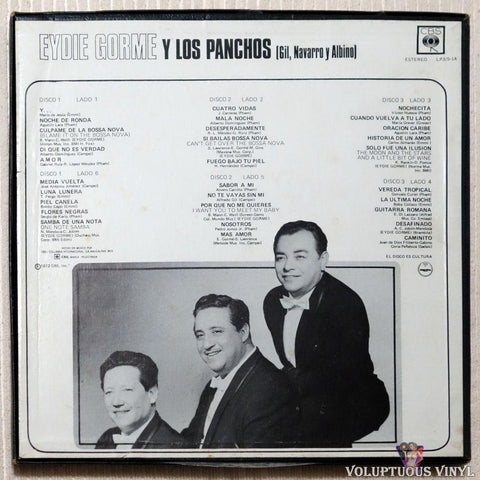 Eydie Gormé, Trio Los Panchos ‎– Eydie Gormé Canta En Español Con Los Panchos vinyl record back cover