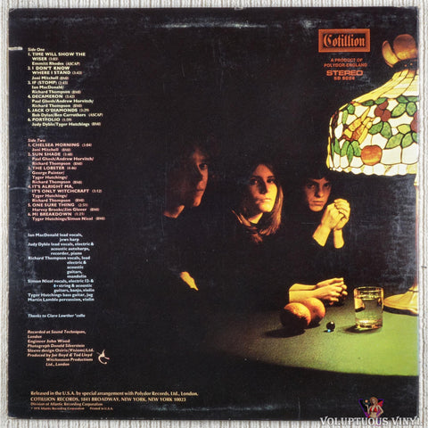 Fairport Convention – Fairport Convention vinyl record back cover