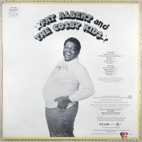 Fat Albert And The Cosby Kids – Fat Albert And The Cosby Kids vinyl record back cover