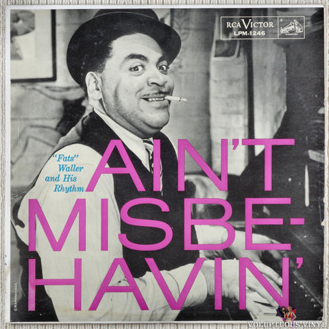 Fats Waller And His Rhythm – Ain't Misbehavin' vinyl record front cover