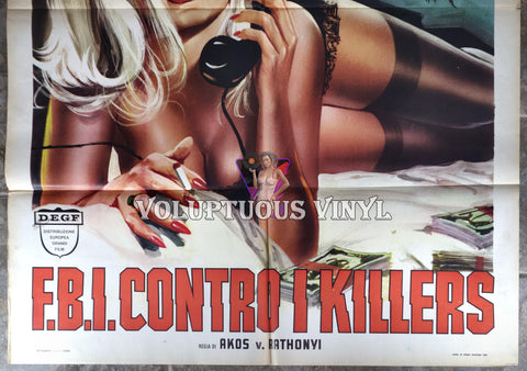 F.B.I. Contro I Killers (1969) - Italian 2F - Sexy Noir Art