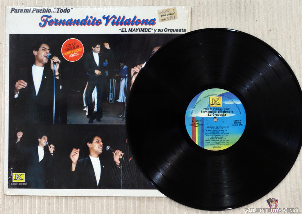 Fernandito Villalona El Mayimbe Y Su Orquesta ‎ Para Mi Pueblotodo 1986 Vinyl Lp 0653