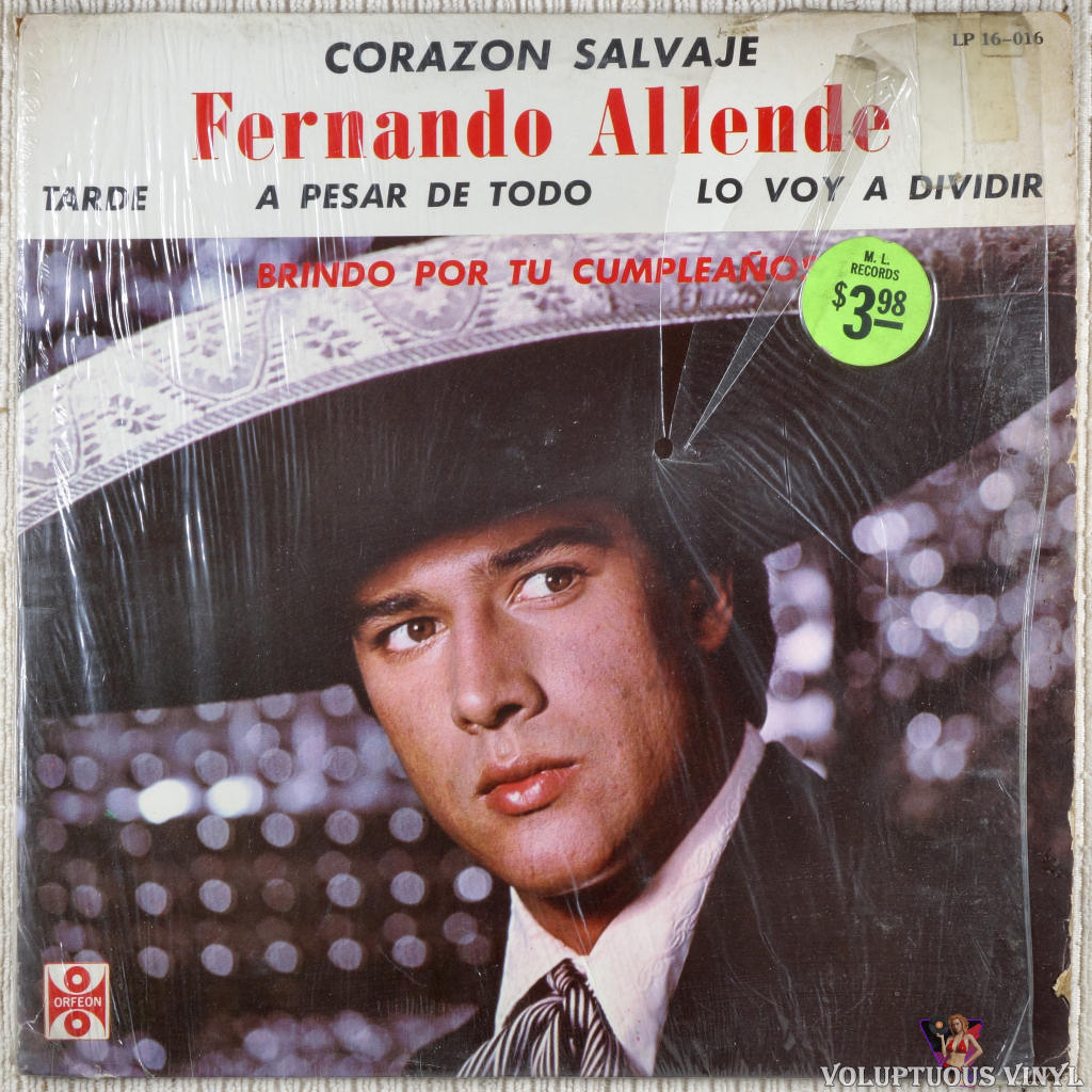 Fernando Allende ‎– Corazon Salvaje vinyl record front cover