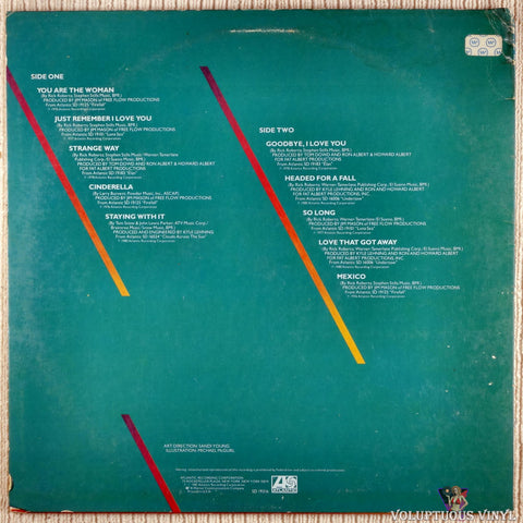 Firefall ‎– The Best Of Firefall vinyl record back cover