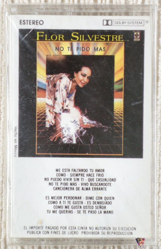 Flor Silvestre – No Te Pido Más cassette tape front cover