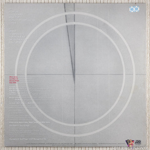 Foreigner – 4 vinyl record back cover