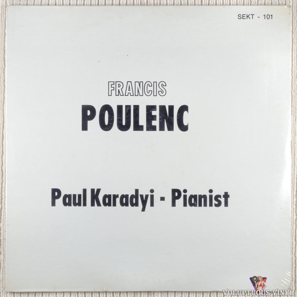 Francis Poulenc, Paul Karadyi – Les Soirees De Nazelles vinyl record front cover