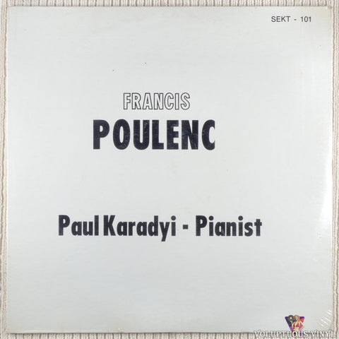 Francis Poulenc, Paul Karadyi – Les Soirees De Nazelles vinyl record front cover