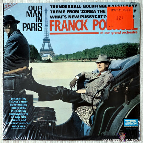 Franck Pourcel And His Orchestra ‎– Our Man In Paris vinyl record front cover