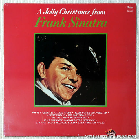 Frank Sinatra ‎– A Jolly Christmas From Frank Sinatra vinyl record front cover