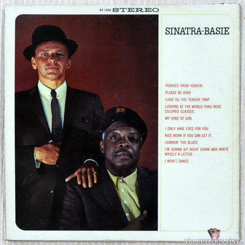 Frank Sinatra & Count Basie – Sinatra - Basie: An Historic Musical First vinyl record back cover