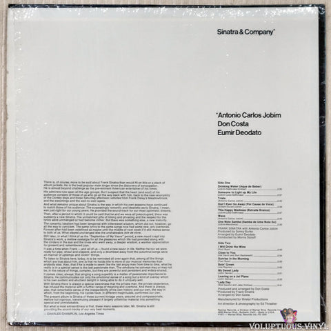 Frank Sinatra ‎– Sinatra & Company vinyl record back cover