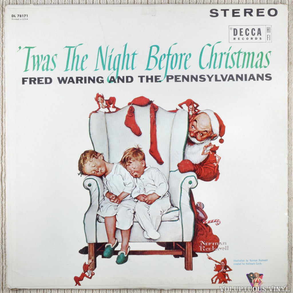 Fred Waring And The Pennsylvanians – 'Twas The Night Before Christmas vinyl record front cover