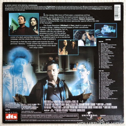 The Frighteners - LaserDisc DTS - Back Cover