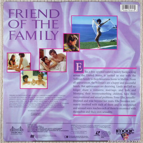 Friend of the Family LaserDisc back cover