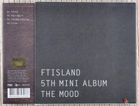FTISLAND ‎– The Mood CD back cover