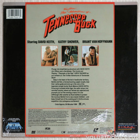 Further Adventures of Tennessee Buck - Laserdisc - Back Cover