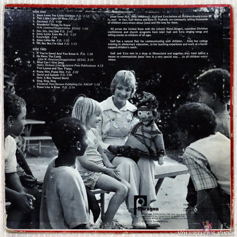 Gail Wenos And Ezra With Jon Sanborn And The Kids ‎– Jesus Loves All Little Children vinyl record back cover