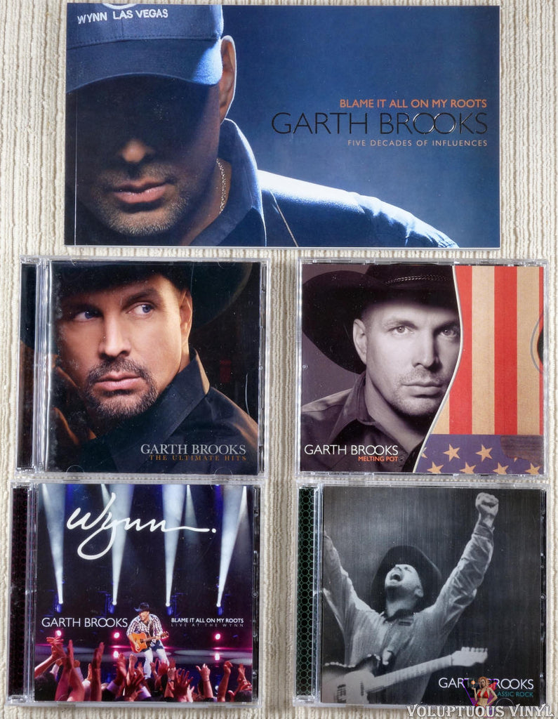 Garth Brooks ‎– Blame It All On My Roots: Five Decades Of Influences (2013)  6 × CD, HDCD, 2 x DVD, Compilation – Voluptuous Vinyl Records