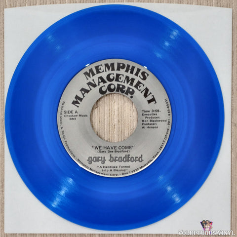 Gary Bradford – We Have Come / I'm Yours (?) 7" Single, Blue Vinyl