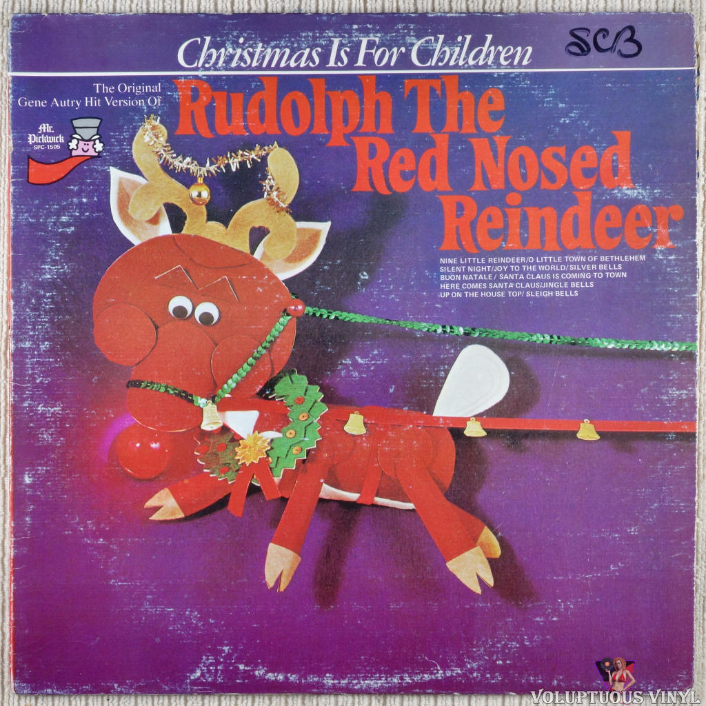 Gene Autry – Rudolph The Red-Nosed Reindeer vinyl record front cover