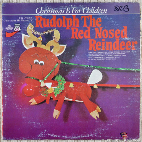 Gene Autry – Rudolph The Red-Nosed Reindeer vinyl record front cover