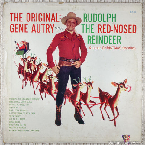Gene Autry ‎– Sings Rudolph The Red Nose Reindeer vinyl record front cover