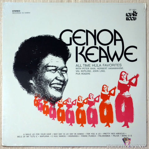 Genoa Keawe ‎– All Time Hula Favorites vinyl record front cover