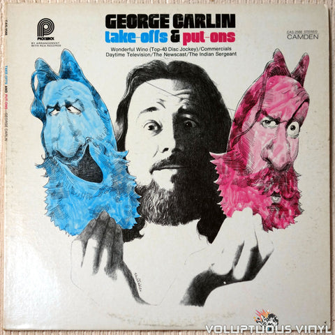 George Carlin ‎– Take-Offs And Put-Ons vinyl record front cover