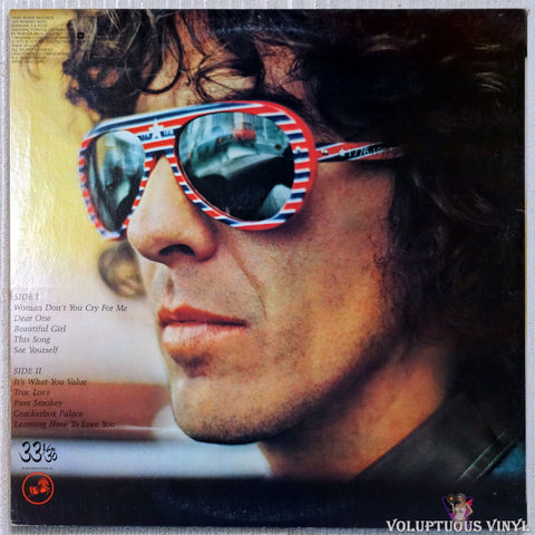 George Harrison ‎– Thirty Three & 1/3 vinyl record back cover
