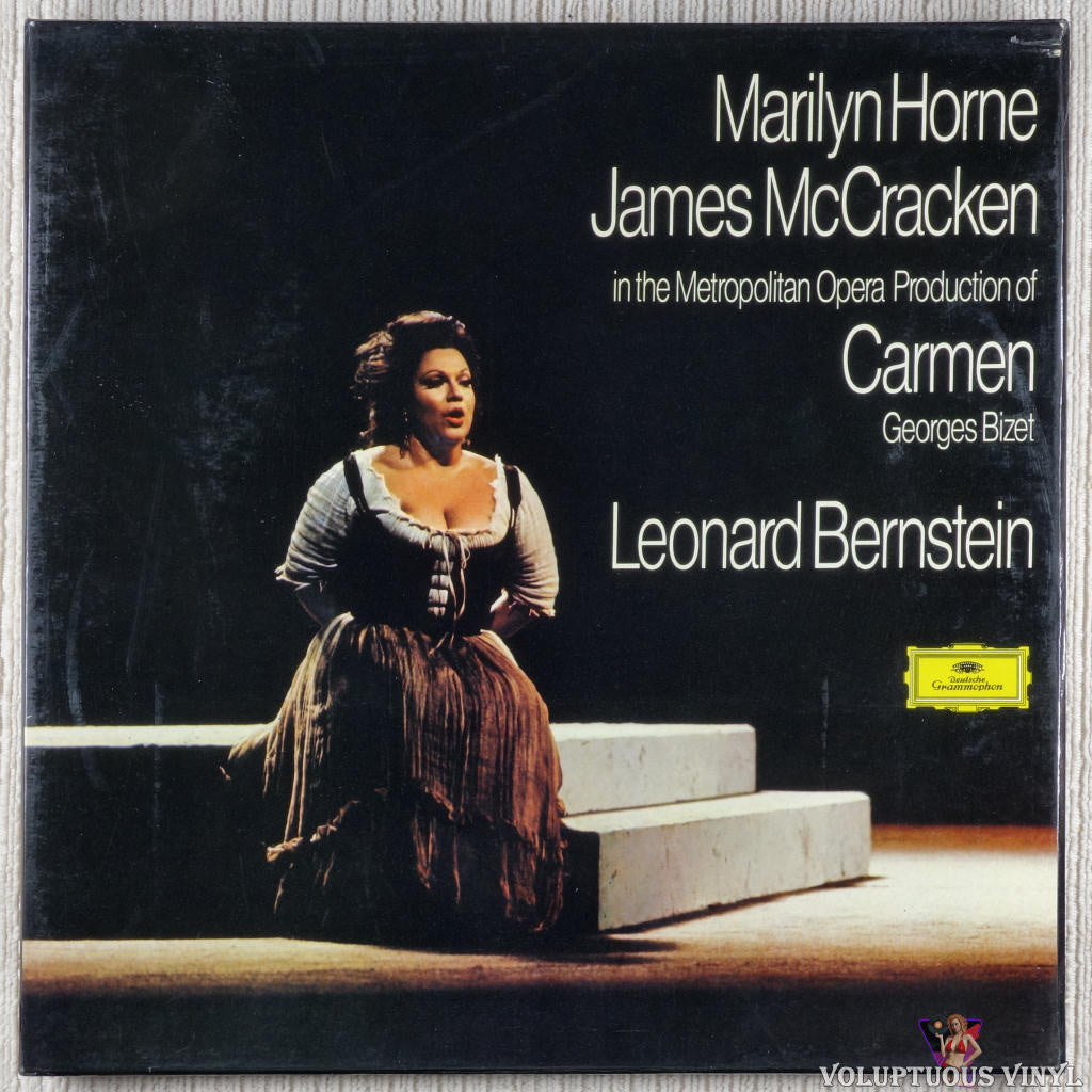 Georges Bizet / Marilyn Horne / James McCracken / Leonard Bernstein / The Metropolitan Opera Orchestra And Chorus – Carmen vinyl record front cover